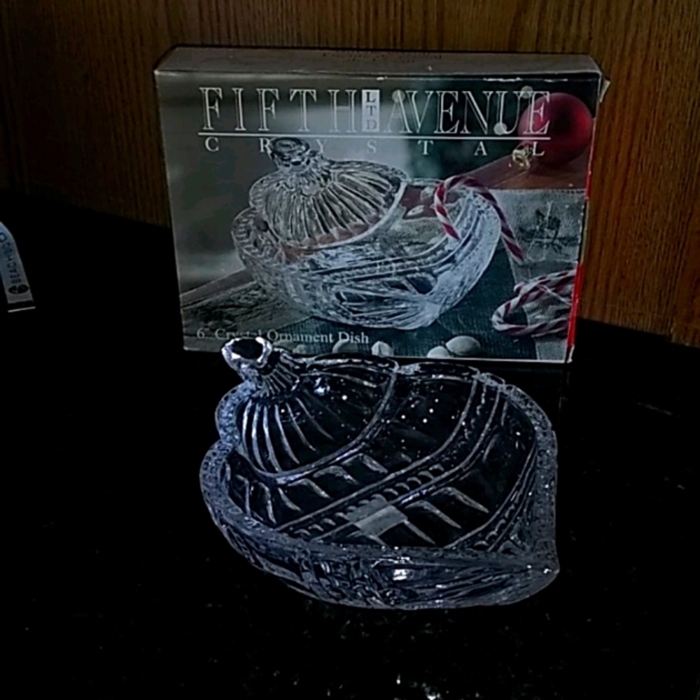 Fifth Avenue Crystal Candy Dish.